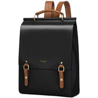 Cnolés Rucksack Damen Leder Casual Daypack Wasserdicht Damen-Rucksackhandtaschen Rücksacken für Damen Leder Diebstahlsicherer Lederrucksack Damen Modern Cityrucksack Rucksacktasche für Frauenro