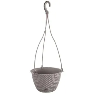 PROSPERPLAST Round Pot 4,8L HÄNGENDEN Round Prosper SPLOFY Kunststoff WS Gray, 27 X 16,6 cm