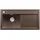 Zenar XL 6 S-F links Silgranit braun + Excenterbetätigung 987,5 x 497,5 mm