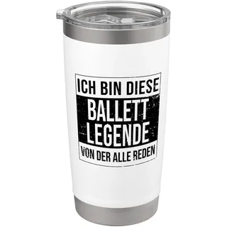 Ballett-Tänzer Geburtstag geboren Legende Ballett Doppelwandiger Edelstahl-Thermobecher