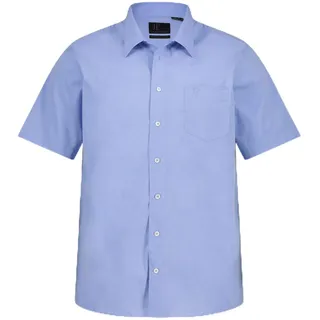 JP 1880 Herren große Größen Übergrößen Menswear L-8XL Hemd, Business, Halbarm, Variokragen, bis 8XL, Comfort Fit, Easycare hellblau XXL 705178700-XXL