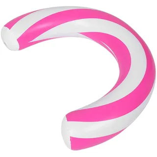 TOYANDONA Schwimmring Schwimmnudeln aufblasbare Nudel Schwimmbad Schwebend Poolspielzeug Schwimmendes Wasserspielzeug Floats für Erwachsene Gestreifter aufblasbarer Poolschwimmer PVC Rosa