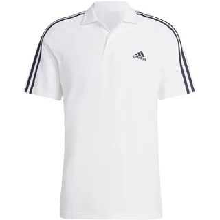 Adidas Herren Poloshirt, weiß/schwarz, S