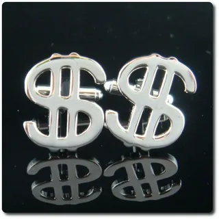 Mineralien und Steine Précieuses. Manschettenknöpfe Dollar -