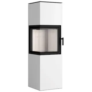 Hajduk Kaminofen Pixel XL | 7 kW | rechteckiger Kaminofen | Weiß