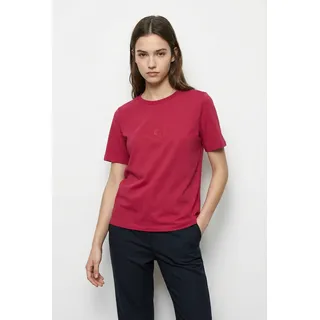 Kurzarmshirt VERO MODA "VMULLA PAULINA SS TOP BOX JRS", Damen, Gr. S, rot (jazzy print:flowery boatany), Jersey, Obermaterial: 100% Baumwolle, bedruckt, normal normal, Rundhals, Shirts Kurzarmshirt, mit Print