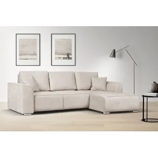 OTTO home »BEATRICE optionale Schlafsofa mit Bettkasten, B/T/H: 265/170/86 cm« L-Form, wahlweise auch mit Bettfunktion und Bettkasten,
