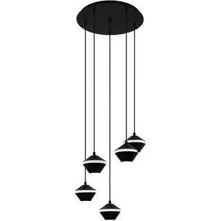 EGLO Perpigo 5-flg. 56 cm rund schwarz