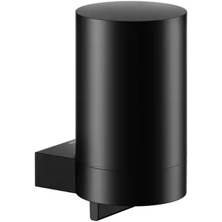 KEUCO Plan Seifenspender, 280 ml, Metall schwarz matt, Made in Germany, nachfüllbar, inkl. Schrauben und Dübel, Lotionspender zum Bohren
