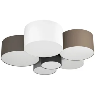 EGLO Pastore 6 Leuchtmittel rund braun-grau-schwarz-weiß