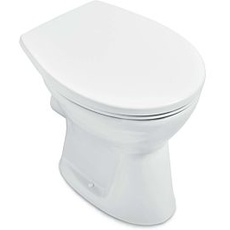 Bild von O.novo Flachspül-WC spülrandlos, Abgang waagerecht, weiß C-plus