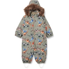 NAME IT Baby-Jungen NMMSNOW10 Suit Dino Dream FO NOOS Schnee-/ Regenanzug, Vetiver, 86