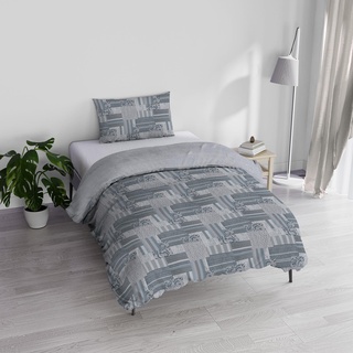 Italian Bed Linen Athena Bettwäsche-Set, 100% Baumwolle, Hellblau, Einzelbett