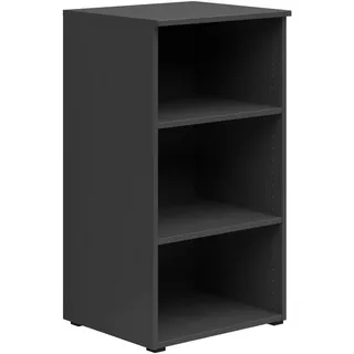 Carryhome Regal , Graphitfarben , Holzwerkstoff , 2 Fächer , 45x83x40 cm , FSC Mix , Typenauswahl, Beimöbel erhältlich, stehend, hängend , Wohnzimmer, Regale, Bücherregale