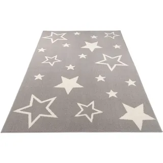 OCI DIE TEPPICHMARKE KIDDY STAR Kinderteppich 65 x 130 cm Grau