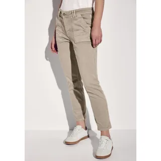 STREET ONE Cargojeans mit Stretch, beige