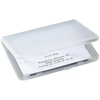 Sigel Visitenkartenetui transparent, matt