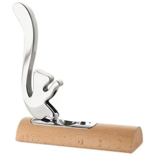 Alessi AB13 Scoiattolo, Nußknacker aus Edelstahl 18/10 glänzend poliert und Holz