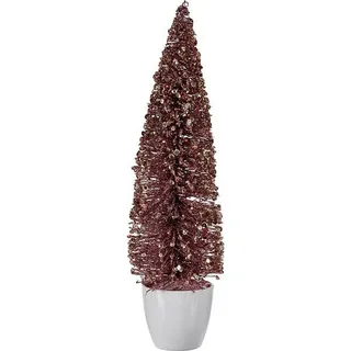 Weihnachtsbaum groß 10 x 38 x 10 cm Rosa Gold Kunststoff - Bunt