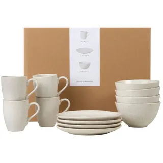 Broste Copenhagen Nordic Breakfast Set beige/weiß 12er Set