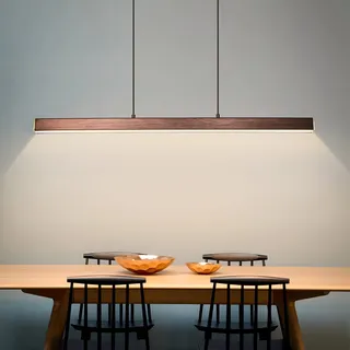 Bellastein LED Pendelleuchte für esstisch dimmbar mit pendellampe höhenverstellbar Moderne Hängeleuchte/Deckenleuchte für büro esszimmer Arbeitszimmer Wohnzimmer Küche Bar leuchte (Kaffee, L150cm)