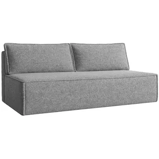 kaiser möbel Schlafsofa ,Sofa mit schlaffunktion und bettkasten, DUO Stoff Verita Grau