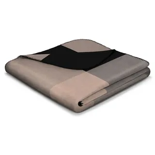 Biederlack Alp Square Kuscheldecke 150 x 200 cm Braun/Grau