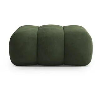 Cosmopolitan Design Pouf Koge aus Samt grün , Grün , Textil , 95x40x95 cm , Wohnzimmer, Sessel, Hocker & Hockerbänke, Poufs
