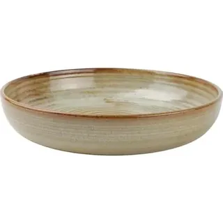 Fine Dining & Living »Escura« Teller tief, mit erhöhtem Rand, ø: 220 mm, braun/grün, 8 Stück