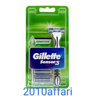 Gillette Sensor 3 Sensitive Rasierapparat Komplett + 6