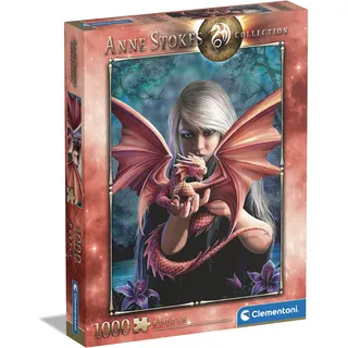 Clementoni - 39640 - Anne Stokes Collection Puzzle - Dragonkin - Puzzle 1000 Teile ab 10 Jahren, Erwachsenenpuzzle mit Wimmelbild, Geschicklichkeitsspiel für die ganze Familie