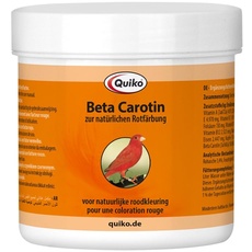 Quiko Beta Carotin 100g - Ergänzungsfutter für Ziervögel mit natürlichem Rotfaktor