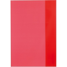 herlitz Heftschoner DIN A5, PP, transparent-rot VE=1