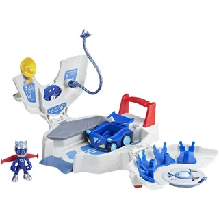 PJ Masks Power Heroes Power Hauptquartier, Spielset mit Auto und Figur, Spielzeug für Jungen und Mädchen