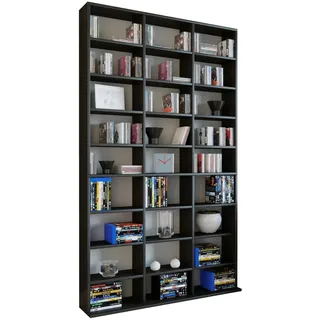 VCM Bücherregal Megosa Maxi 102 x 23 x 180 cm Schwarz