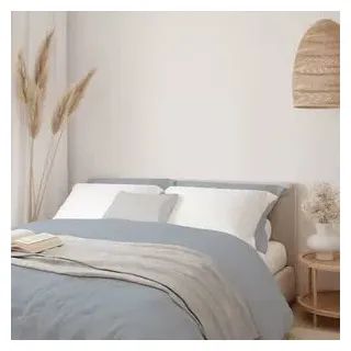 Belum Bettbezug, 100% gekämmte Baumwolle, Satin, Fadenzahl 300, Oeko-Tex-Zertifikat, Bett: 140 x 200 cm, Farbe: Himmelblau