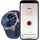 Scanwatch 2 BT 42 mm Edelstahlgehäuse silber Hybridarmband blau M