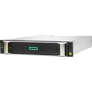 HPE MSA 2060 12Gb SAS SFF Storage, 0 TB, HDD+SSD, 5 kg, Rack (2U), Silber, Schwarz