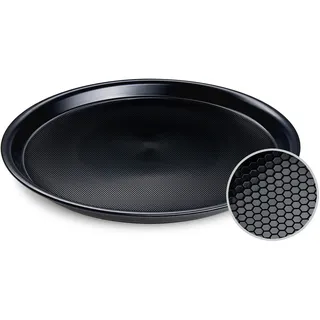 Gastro Serviertablett rutschfest rund schwarz O37 x 3 cm