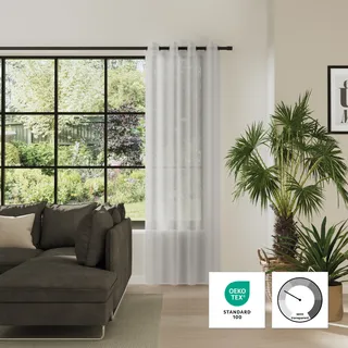 Neutex for you! MELODY Ösen 142 x 245 cm Grau 1 Stk.
