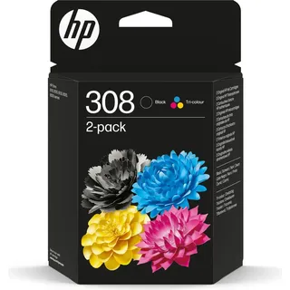 HP 308 schwarz + CMY (6L6S6UE)