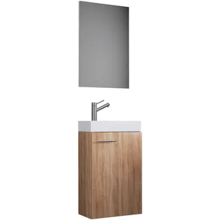 VCM my bath Badmöbel-Set Slito 914135 sonoma-eiche 41,0 x 22,0 x 130,0 cm