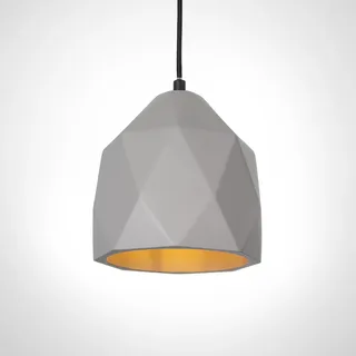 Pendelleuchte, E27, Lampe Für Wohnzimmer Esszimmer Küche, Höhenverstellbar Farbe Beton-Grau - Grau
