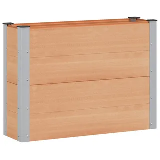 vidaXL Hochbeet Braun 100 x 30 x 72 cm WPC und Aluminium - Braun