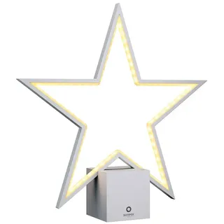 LED-Tischleuchte Lucy 2.0 sompex silber, 40.6x40x9 cm