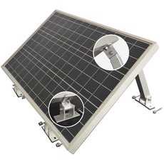 Bild von enjoy solar Aluminium verstellbare Halterung mit Neigungswinkel 10° -30° für Solarpanel Solarmodul, geeignet für alle Modulbreite (inkl. Schrauben und Muttern)