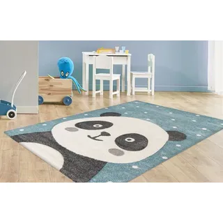 Arte Espina Kinderteppich »Amigo 522« rechteckig 15 mm Höhe Panda Bär Motiv blau B : Polypropylen)