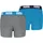 Jungen 2p Boxer Grey Mélange/Blue New 176 EU