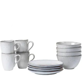 Broste Copenhagen 80019809 Nordic Sand Frühstücksset, Steingut