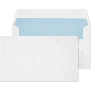 Büro Club 89 x 152 mm 80 gsm Wallet Gummierung, Umschlag – weiß (50 Stück)